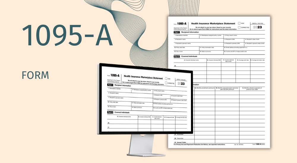 The printable and online version of the 1095-A tax form for 2023